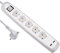 Electraline Gummy 62159 Regleta Base 5 Enchufes y 2 USB 2.1A - Cover de silicona - cable 2 m clavija plana