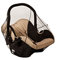 Altabebe (AL1501-02) Insektenschutz für Babyschale - Mückennetz für Baby Autositze (z.B. Maxi-Cosi, Cybex, Römer) - feinmaschiges Moskitonetz mit Gummizug und Trageöffnung - Farbe: schwarz