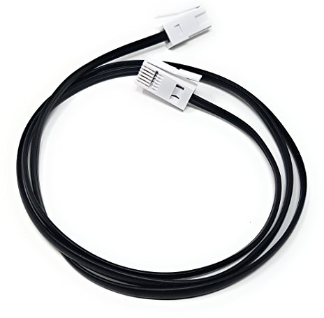MainCore 1m Black BT to BT / 4 Wire 431A Flat Plug to Plug Phone/Telephone Male to Male Cable Lead Wire (Available in 1m, 2m) (1m)