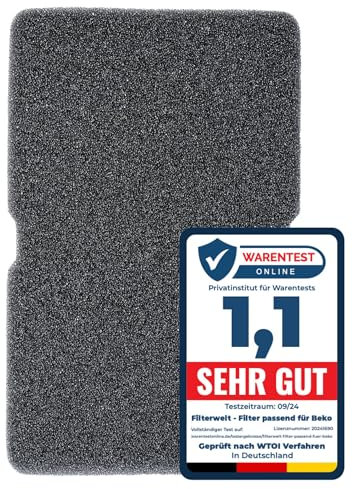 Filtro in spugna per asciugatrici - adatto per BEKO, Beko Grundig Blomberg ElektraBregenz - 240 x 150 x 10 mm, 2964840100 (1 pezzo)