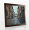 Orion Deluxe Bilderrahmen Posterrahmen 61x91,5 cm Farbe und Verglasung wählbar Eiche Dunkel Mooreiche Dekor 91,5x61 cm mit weisser Rückwand und klarem Kunstglas 1 mm