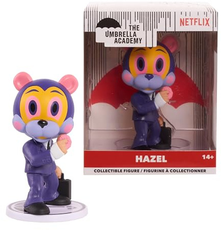 The Umbrella Academy Stylized Collectible Figure, Hazel, Figure Stands 3-inches Tall, Kids Toys for Ages 14 Up by Just Play