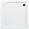 VBChome Acryl-Duschwanne 70x70 Siphon Duschtasse rechteckig flach Sanitär-Acryl Duschbecken stabil weiß+ Viega Domoplex