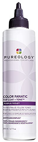 Pureology Color Fanatic Überlack + Farbton: Violett, voraufgehelltes Hellblond bis Dunkelblond, Rose, blumiger Ingwer und Zedernholz, 200 ml