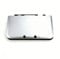 Gametown Aluminium Alloy Protective Case Front Back Faceplate Plates Top Cover & Bottom Battery Housing Shell Case Cover for 3DS XL LL Console - Silver