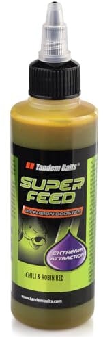 Tandem Baits SuperFeed Diffusion Booster Chilli & Robin Red | Carp Fishing Booster | Booster Effortless Carp Fishing | Carp Bait | Carp Fishing Accessories for Monster Fish 100ml