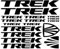 Trek Autoaufkleber Wasserdichte Aufkleber Fenster Kofferraum Aufkleber Motorradabdeckung Kratzer PVC, 17cm * 15cm, Schwarz, Umweltfreundlich, Wasserdicht, Einfarbig, 17cm * 15cm, 1 Stück