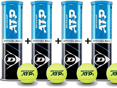 4x Dunlop Tennisball ATP 4TIN Tennisbälle 4er Dose Sparpaket