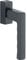 HOPPE 11736045 Fenstergriff Toulon SecuForte, VK 32-42 mm, Aluminium schwarz matt,