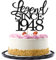 Migeaks legend since 1948 cake topper 77th birthday happy birthday cake topper men and women cheer 77 years old handmade black glitter cake decoration