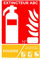 Panneau extincteur Poudre ABC PVC 100 x 150 mm