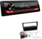 JVC KD-X182DB 1-DIN Autoradio DAB+ USB Digital Receiver inkl. Antenne mit Einbauset passend für Opel Corsa C 2004-2006 Charcoal