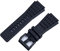 TRDYBSK Hochwertiges, weiches, staubdichtes, 34 mm x 24 mm, schwarzes Gummi-Armband für Bell Uhrenarmband Ross BR01 BR03 Armband-Gürtel