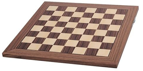 DGT - Tablero de ajedrez profesional de madera de nogal no electrónico, cuadrado de 5,5 cm