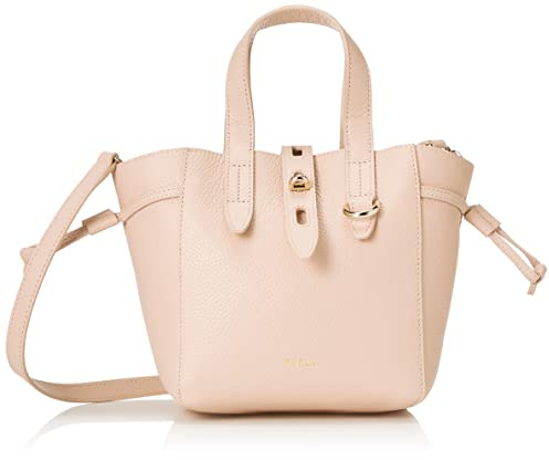 Furla Leder Umhängetasche Handtasche Net Mini Tote Bag Ballerina i creme