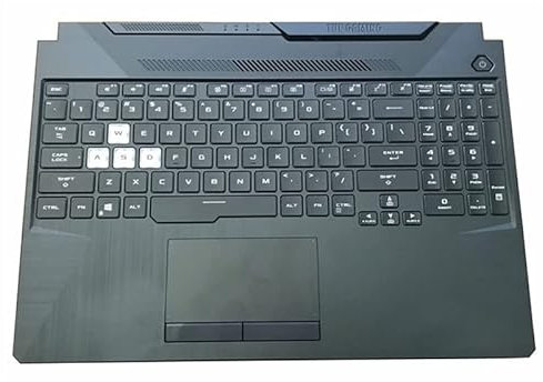 BAETI Teclado retroiluminado Estadounidense for a-su-s T-UF Gaming 8 F15 FX506 FA506 FA506II FX506H F17 FA706 FA706U FX706 FX706U con Funda (reemplazo de Teclado) (Color : Used For FX506 FA506)