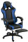 Generic Gaming Chair - Ergonomic Office & Home Gaming Chair with Lumbar Support, Reclining Footrest, Blue Faux Leather, Steel Frame