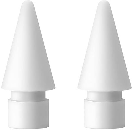PAPERFEEL [2 Pezzi Punte per Apple Pencil 2a e Apple Pencil 1a Generazione, Apple Pencil USB-C/PRO, Punta per Apple Pencil Tips, Punta Ricambio Alta Sensibilità Pom Precise per Apple iPad Pencil