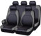 EGNIAN Leder Autositzbezüge Sets für Dacia Sandero Stepway 3.GEN 2.Gen 2012 2013 2014 2015 2016 2017 2018 2019 2020 2021 2022 2023-2025, Allwetter Wasserdicht, Bequem Sitzkissen Innenraum Zubehör