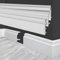 MARBET DESIGN Battiscopa in plastica bianca HDPS - Profilo da 2 metri per battiscopa Finitura pavimenti Listelli Finitura pavimenti Canalina cavi (HF-1 108x24 mm, 20 Metri)