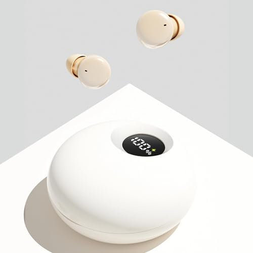 Mini Kleinste In Ear Kopfhörer Kabellos Bluetooth im Ohr Wireless Kopfhörer zum Schlafen Schnurlos Ohrhörer Sleep Earbuds Schlafkopfhörer mit Geräuschunterdrückung für kleine Ohren Seitenschläfer