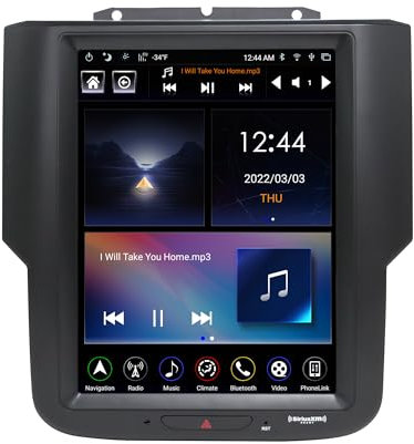 LINKSWELL Gen 5 T-Style 10.4 Zoll Android Radio Ersatz für 2014-2018/2019-2022 Classic Body Model RAM 1500 2500 3500 GPS Navigation Head Unit Multimedia Player HDMI/BT/USB/SWC/WiFi Car Stereo