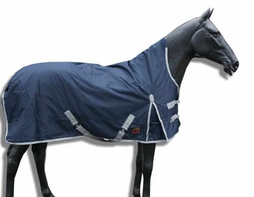 AMKA Classic Pferde Outdoordecke Weidedecken High Neck 600 D 200 g Füllung 125-165 cm wasserdicht atmungsaktiv