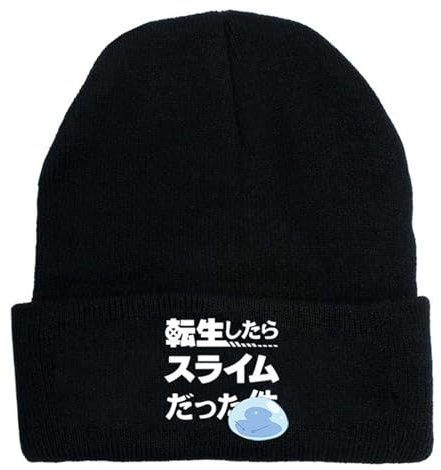 That Time I Got Reincarnated as a Slime Strickmütze Trendige Strickmütze Beanie Mütze Herbst Winter Thermomütze Rimuru Tempest Strickmütze für Anime-Fans