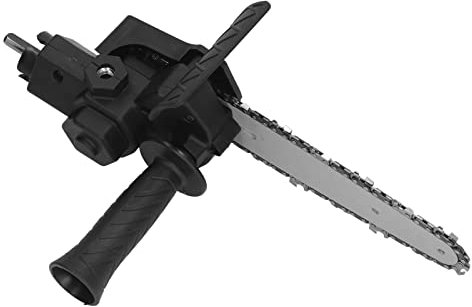 Kettensägen-Umrüstadapter, Sägen-Umrüstkopf-Adapter, Edelstahl-Kunststoffgriff, Einfache Montage, Elektrische Bohrmaschine zu Säge-Adapter für Heimwerker (Für 6-Zoll-Bohrmaschine)