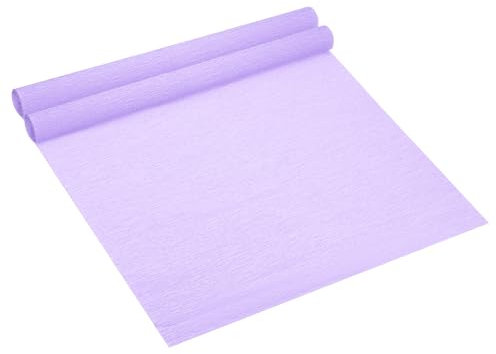 PATIKIL 8.2 pies Rollo de Papel Crepé, 2 Rollos de 50cm de Ancho, Papel Suave para Hacer Flores, Envolver, Decoración de Fiestas, Cumpleaños, Bodas, Morado Brillante