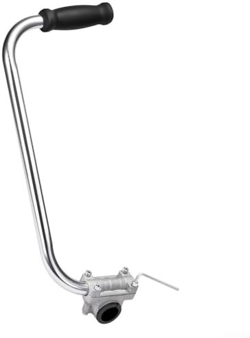 EXTRWORY Edelstahl-Trimmergriff, ergonomischer rutschfester Griff, Rasentrimmer-Griff für Rasenpflege, Landschaftsbau, Hoftrimmen, für komfortable Gartenarbeit