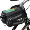 GUOFANG Fahrradtasche, Fahrrad Rahmentasche, Satteltasche und Handyhalter, wasserdichte Fahrrad Oberrohr Vorderrahmen Tasche, Rahmen Aufbewahrungstasche, wasserdicht, Touchscreen
