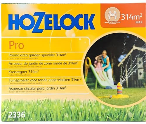 AMK® Hozelock Round Sprinkler Pro 314 m² Coverage Irrigation Water Garden Hose Gardening Plants Home Watering System