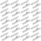 GORGECRAFT 350Stk Elastische Kordelenden Silberfarben Metall Edelstahl Umklappbare Terminatoren Halbe Abdeckung Widerhaken Kordel Crimp Endverschluss Stopper Klemmverschluss Zum Gurtbändern Nähen