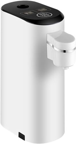 Mini distributore di acqua scaldabagno istantaneo elettrico distributore di pompa dell'acqua di calore in bottiglia portatile 3s riscaldamento rapido casa da viaggio(White)