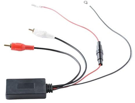 BaotyJie Modulo Ricevitore BT AUX Connettore Audio per Auto Ricevitore Musicale di Ingresso 2 Adattatore Cavo RCA per Lettori CD, Dvd, Automobili, Camion