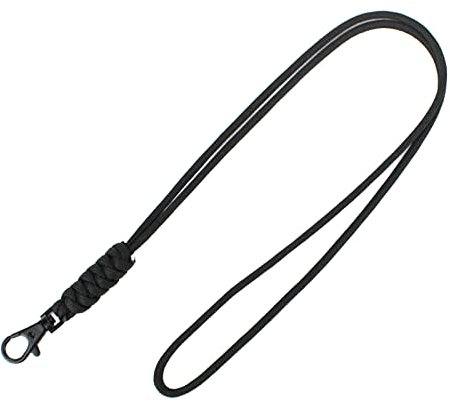 RPFROP Fallschirmseil-Halskette, Schlüsselanhänger, 150 kg, strapazierfähig, geflochtenes Paracord-Schlüsselband für Männer und Frauen, Outdoor-Survival