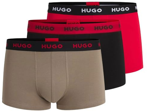 HUGO Men's Boxerbr Trplt Design 10267989 Boxer_Brief, 979open Miscellaneous, XS