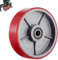 Hubwagen Rad Polyurethan(PU) 180X50mm Rot Achse 20mm inkl. Kugellager, Max. Belastung 3000 KG