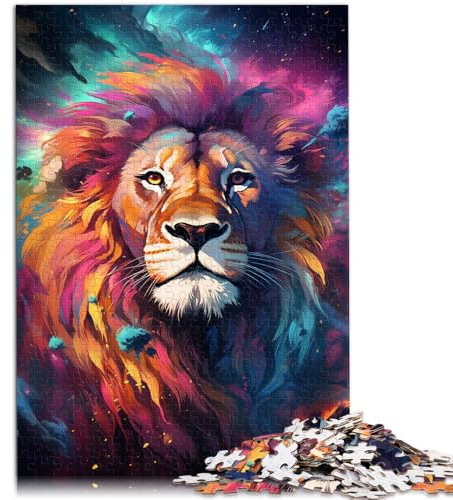 Puzzle für Erwachsene, 1000 Teile, Löwen, Bunte Puzzles, Geschenke, 19,7 x 29,5 Zoll, Geschenke für Freunde und Familie, geeignet für Teenager ab 14 Jahren
