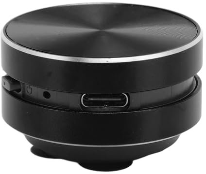Bluetooth mi NI -Lautsprecher, Knochenleitungs -Tragbarer Mobilfunklautsprecher, Stereo -Bass -Sound, Kristallklarer Sound, mi NI -Musikplayer mit Saugnapfbecher für Zuhause, (Black)