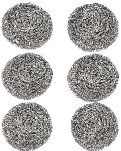 6 Pack Kettle Descaler Balls,Stainless Steel Reusable Kettle Limescale Remover Balls, Remove Limescale and Prevent Furring, Premium Limescale Descalers Wire Ball for Kitchen Restaurants, Silver