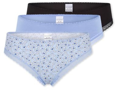 Schiesser Damen 3 Pack Tanga String mit Spitze - Modern Multipacks