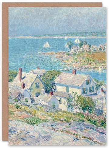 Artery8 Childe Hassam Art Card New England Headlands Landscape