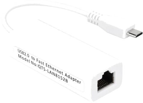 Ausla Adaptateur Ethernet, Micro USB vers RJ45, Haute Vitesse 10 100 Mbps, Conception Compacte pour Les Projets Réseau et Les Utilisateurs MacOS