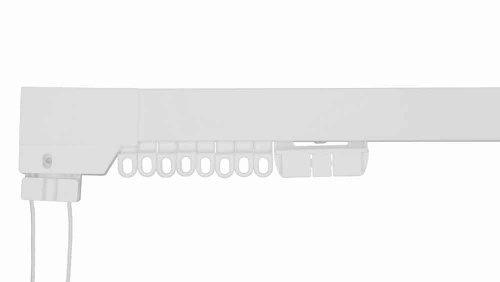 Swish Supreme Corded Aluminium Curtain Track Set, White, 150 Cm