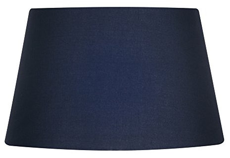 Oaks Lighting Cotton Drum Shade, 14-inch, Fabric, Navy Blue