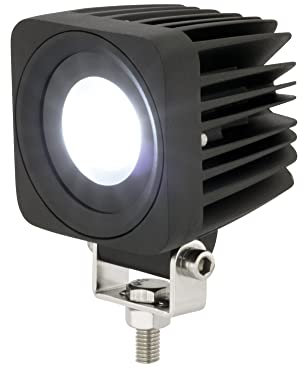AdLuminis LED Arbeitsscheinwerfer, 10 Watt 750 Lumen, 27,8°, Für 12V 24V, IP67 IP69K Schutzklasse, Zusatzscheinwerfer, Rückfahrscheinwerfer, Suchscheinwerfer
