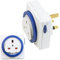 STATUS Timer Switch Square | 24 Hour Segment Timer Light Switch | White UK Plug | S24HRSQT3