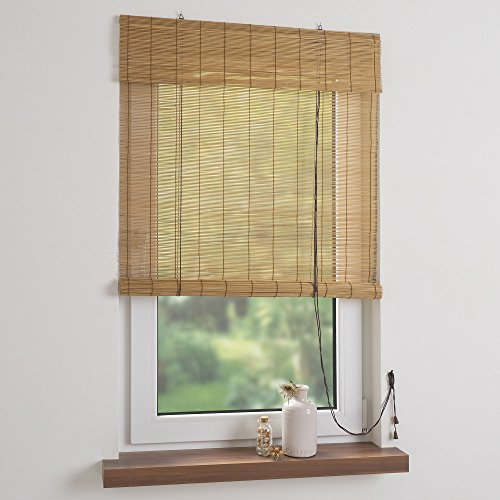 Liedeco Bambus-Rollo 90 x 240 cm, kirschbaum